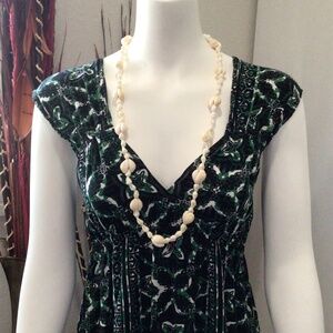 Cowrie Island Sea Shell Weaved Rope apron 17 Long Hawaiian Lei Necklace